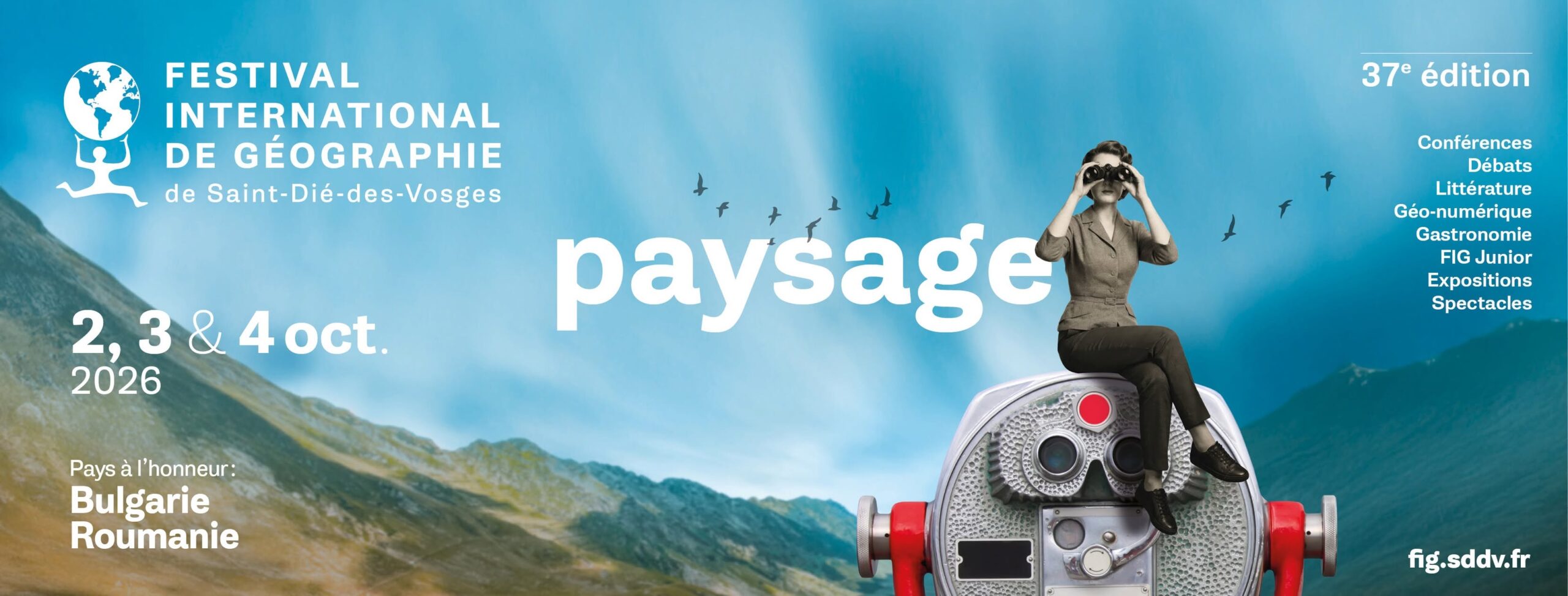 L’affiche du festival international de géographie 2026